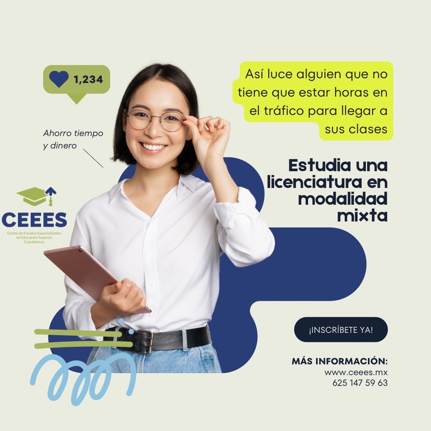 Material promocional de la Maestría en Educación del CEEES