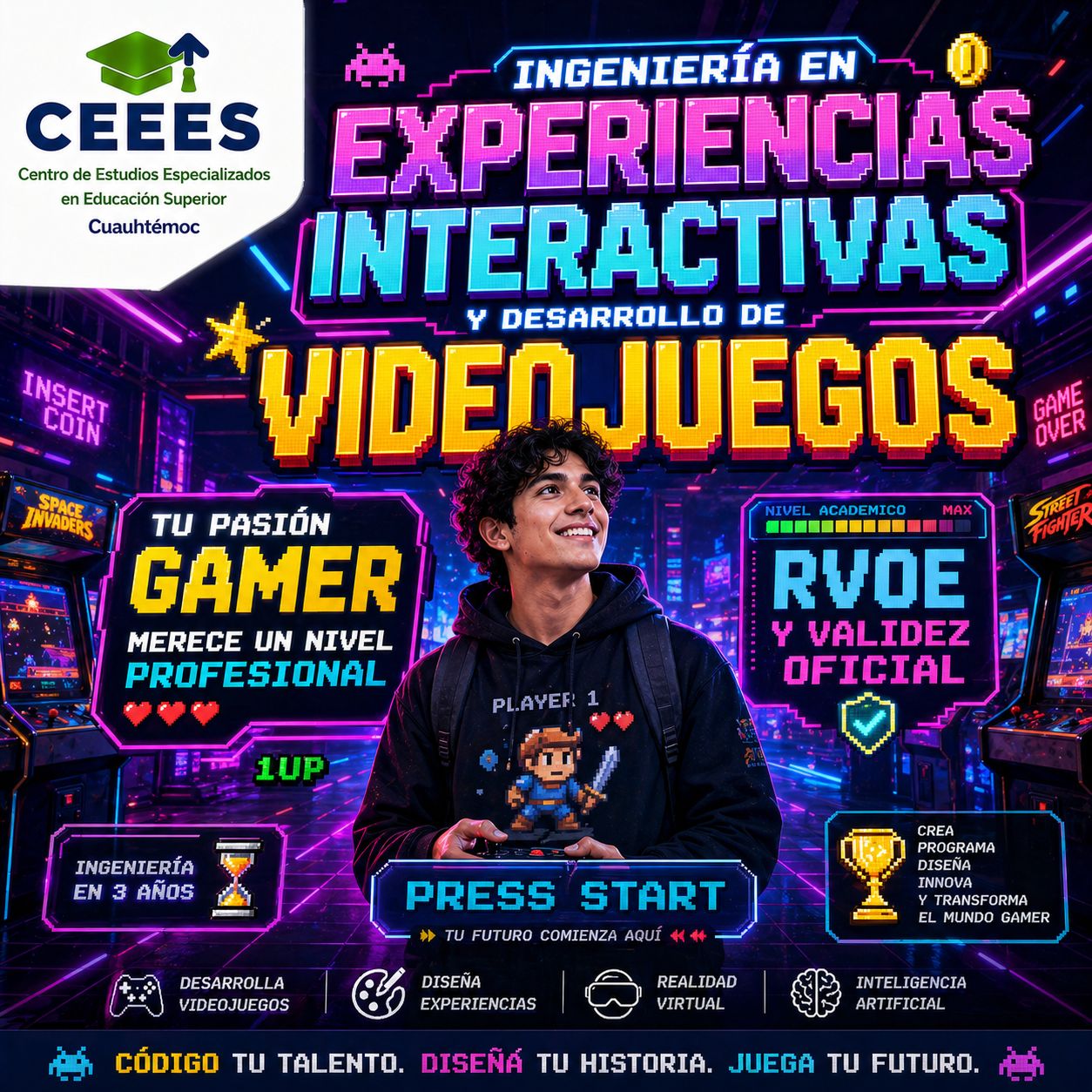 Ingeniería en Experiencias Interactivas y Desarrollo de Videojuegos